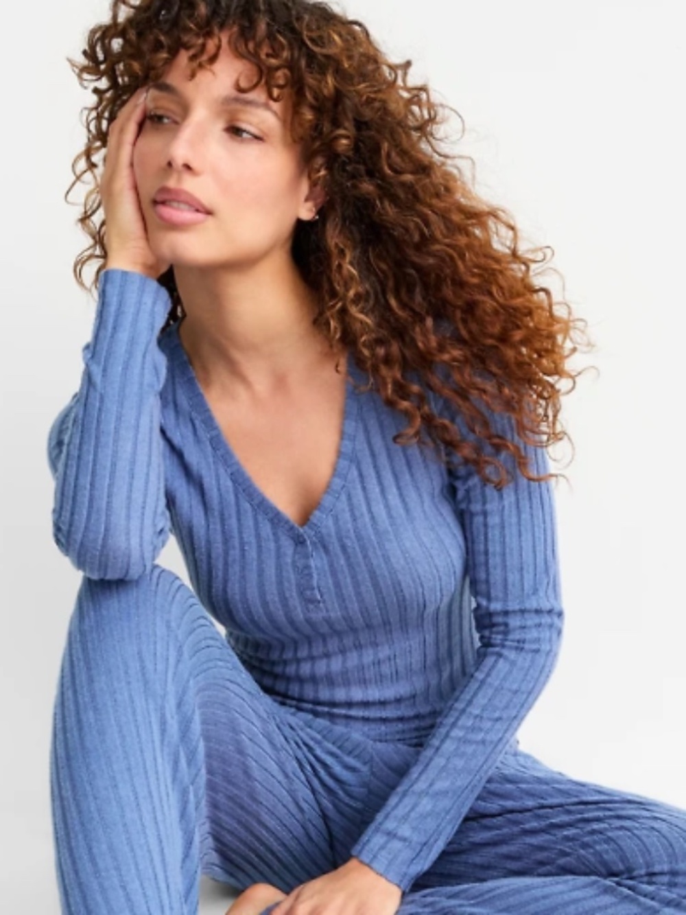 State of Day Women's Soft Rib-Knit Pajama  Top